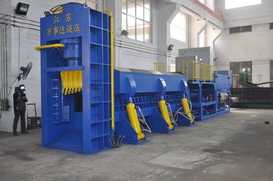 Customized 100 Tons Scrap Metal Shear With 5000kN Cutting Force And 1500x400mm Output Mouth For Metal Recycling