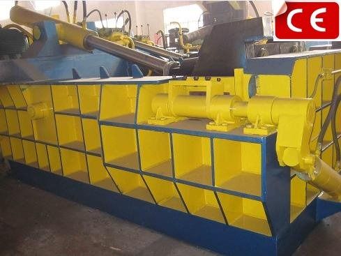 100-120 Tons Per Day Production Efficiency Scrap Metal Shear Huge Size PLC Fully Automatic Operation Mode