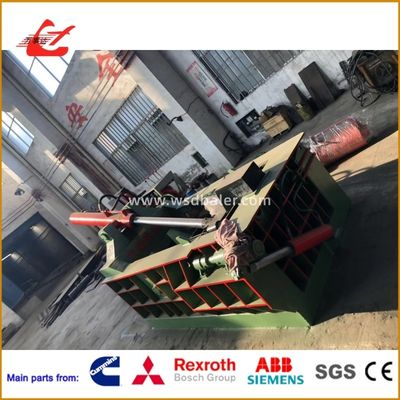 Metal Baler For Recycling Stations, 200 Ton Nominal Force And Forward-Out Discharging Design