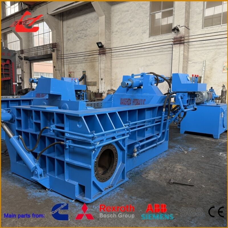160 Ton Hydraulic Metal Baler with Turn-Out Discharge for 2–3 TPH Scrap Processing