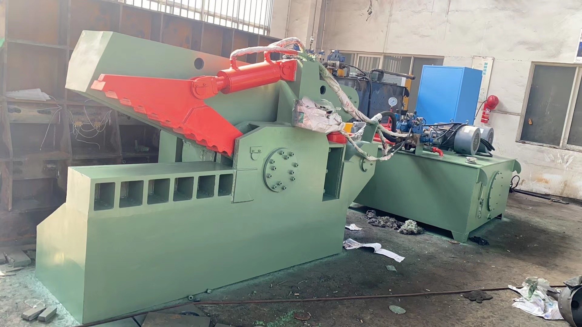 44kW Alligator Shear With1200mm Blade Length For Cutting Metal Materials Up To 90x90mm