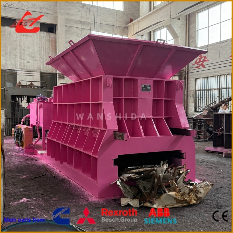 Heavy Duty Q43W-4000 Hydraulic Scrap Box Shear With 1400mm Blade For Scrap Processing