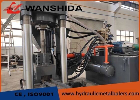 Wysokiej wydajności Y83-3150 Hydraulic Scrap Metal Briquetting Press Z 3150kN nominalnej siły I 125×(50-60)Mm Rozmiar brykiety