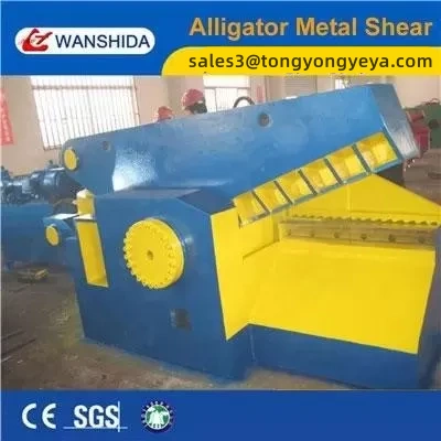 Wytrzymała hydrauliczna nożyca aligator 285mm Maksymalne otwarcie ostrza do recyklingu stali i złomu
